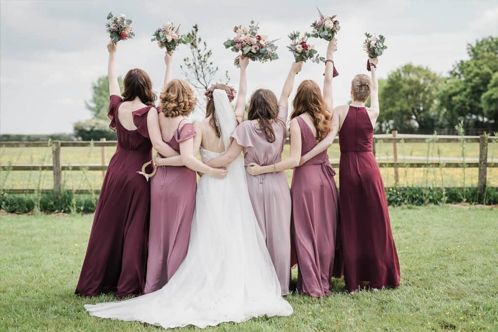 The beautiful Staffordshire fields as a backdrop is the perfect wedding photography at Coton House Farm